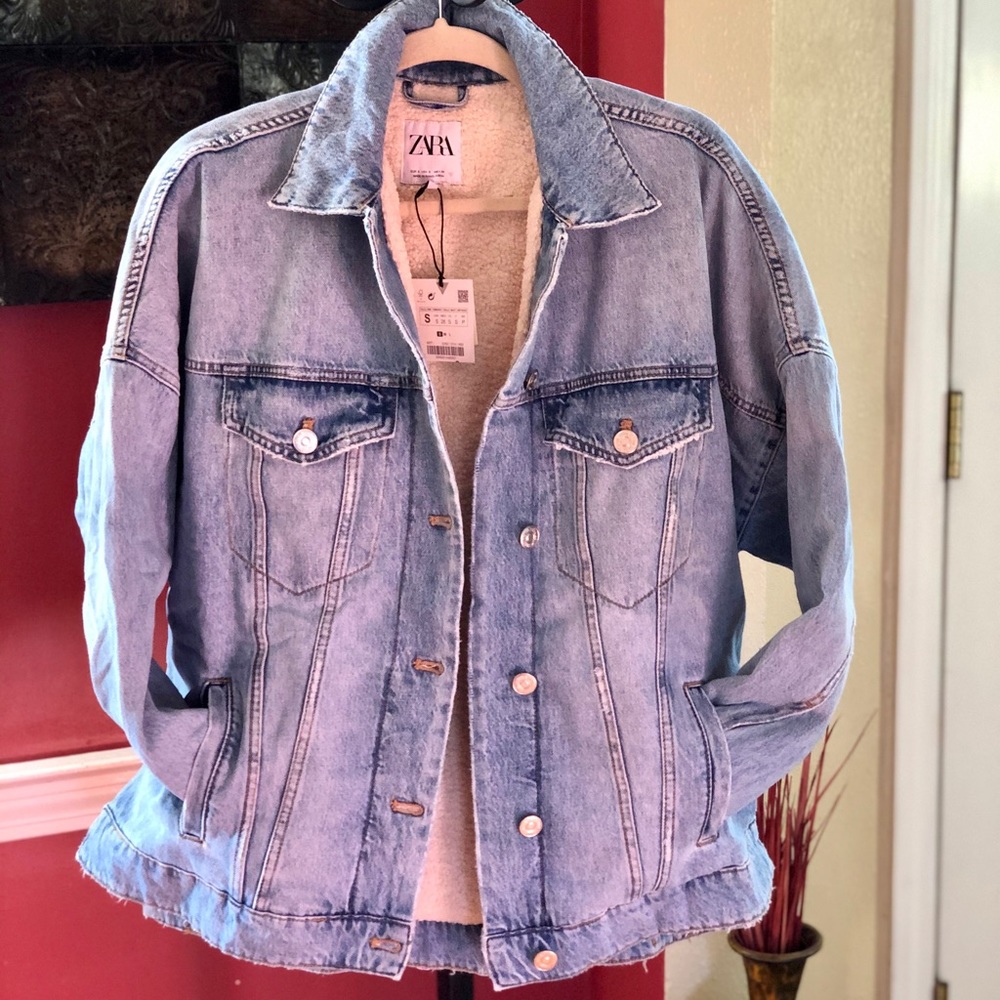 Zara Oversized Denim Jean Jacket - Picture 12 of 12
